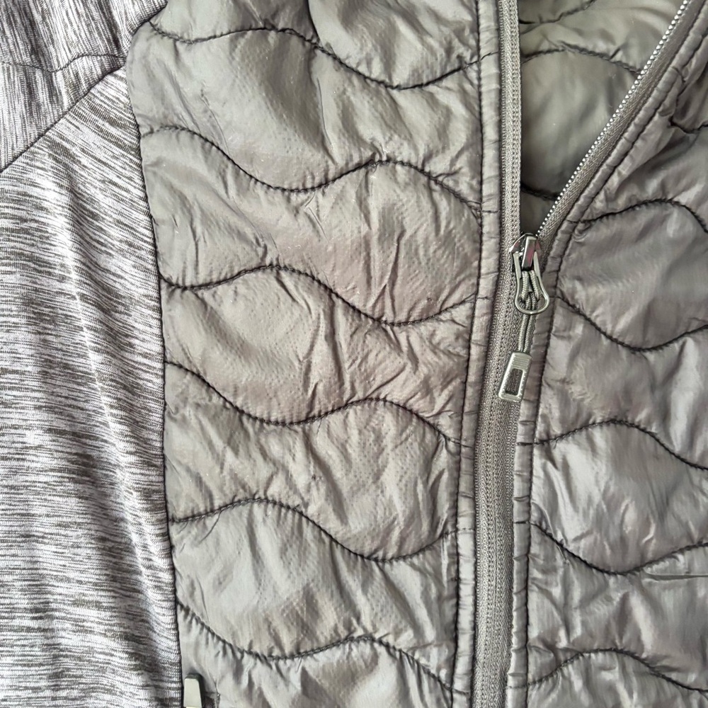 NWOT STOIC Puffer jacket Black Gray Full Zip Hybrid Fleece SZ XS - Picture 5 of 11